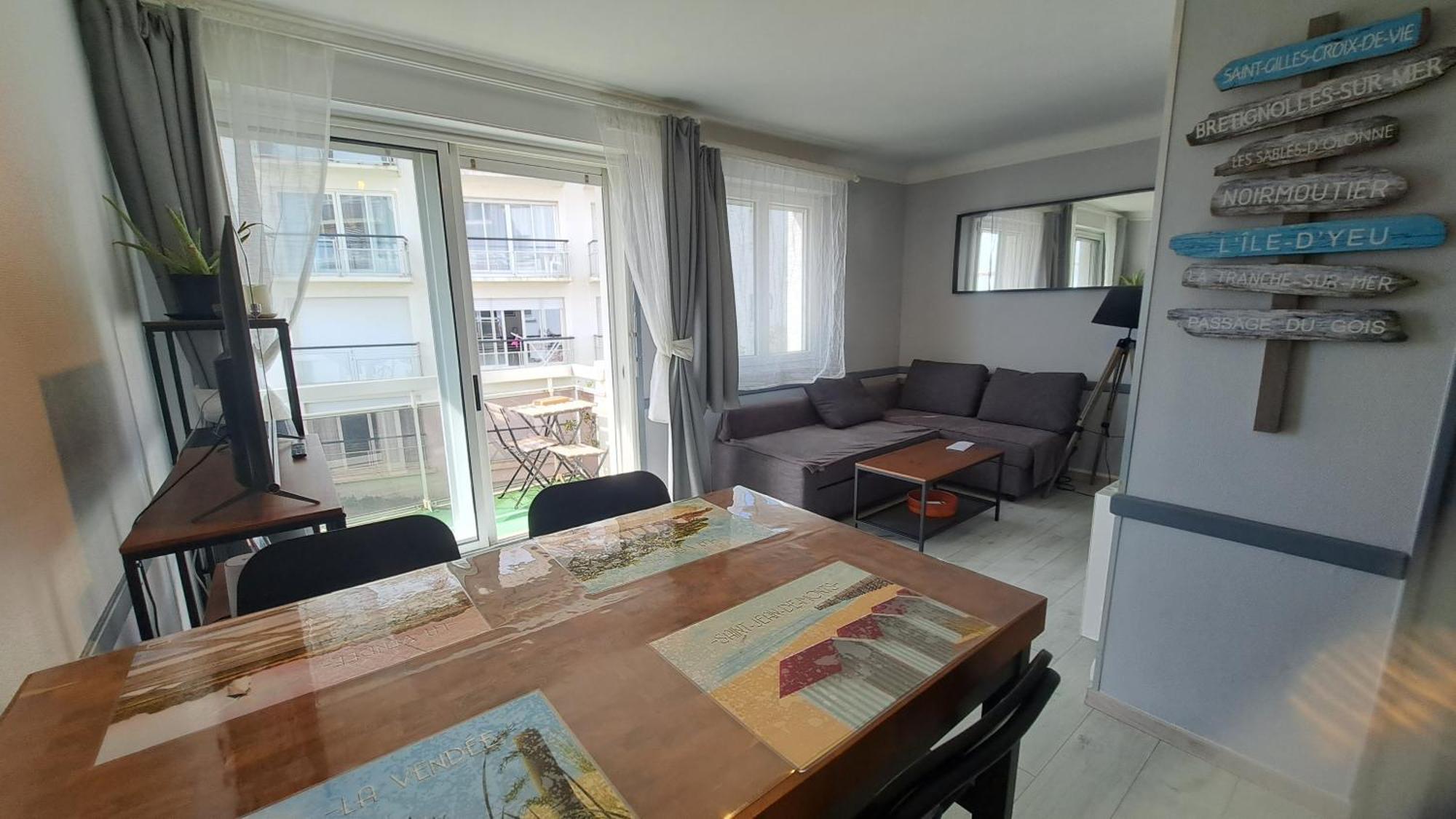 Couchant Radieux Appartement 2 Pieces 4 Personnes Vue Mer Сен-Жан-де-Мон Екстериор снимка